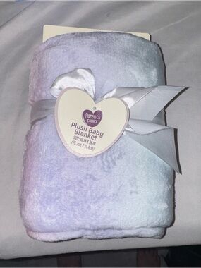 Plush Baby Blanket - Soft Light Purple